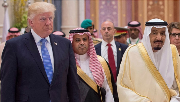 Saudi king, Trump pledge efforts for stability