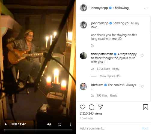 Johnny Depp expresses gratitude to fans for supporting him in legal ...