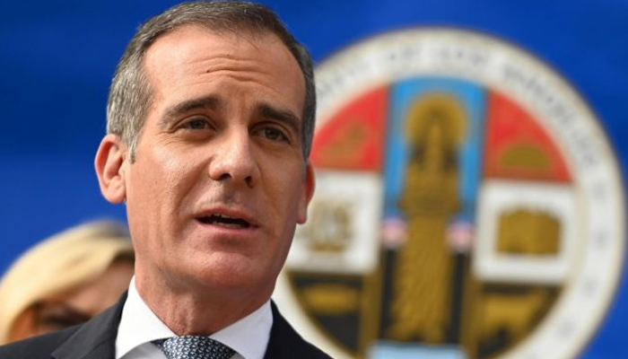 'We are not guided by politics': LA mayor dismisses Trump administration's lockdown warning