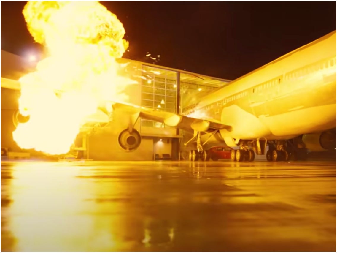 Christopher Nolan blew up a real Boeing 747 for his film 'Tenet'