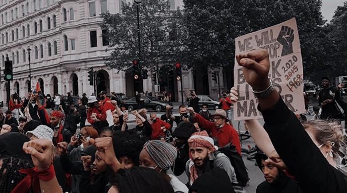 George Floyd murder: Pakistani students in London show solidarity with protesters