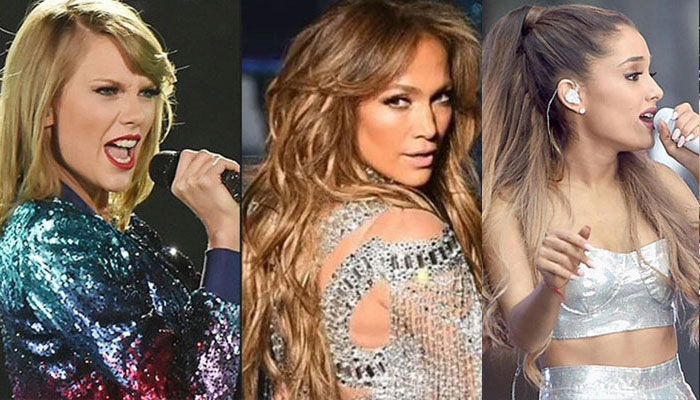 Taylor Swift, Jennifer Lopez and Ariana Grande make 'Forbes' list of highest-paid celebs