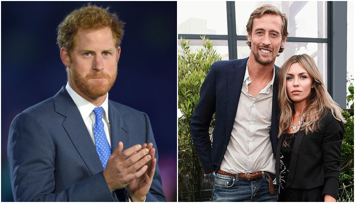 Prince Harry's 'cheeky' comment about Peter Crouch's wife left him speechless