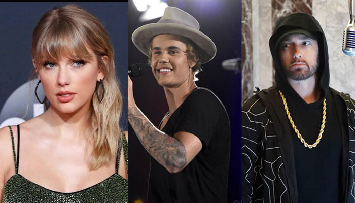 Eminem, Justin Bieber, Beyoncé and Taylor Swift to reach 100 Hot 100 Hits