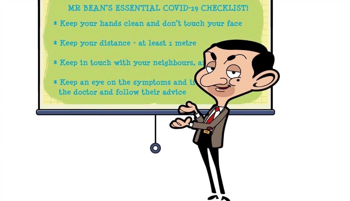 COVID-19: Mr Bean advises people on how to keep the virus at bay