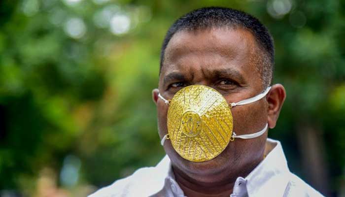 Indian man shells out $4,000 for gold face mask to ward off coronavirus