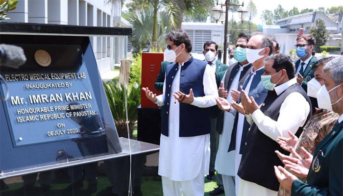 PM Imran inaugurates NRTC's ventilator production facility at Haripur