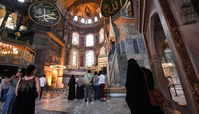 Hagia Sophia will open to visitors outside prayer times: Turkey
