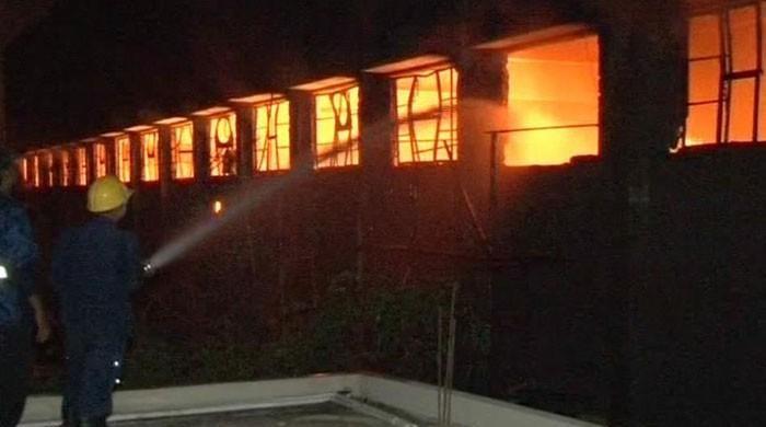 Firefighters bring under control factory fire in Karachi's Landhi after 20 hours