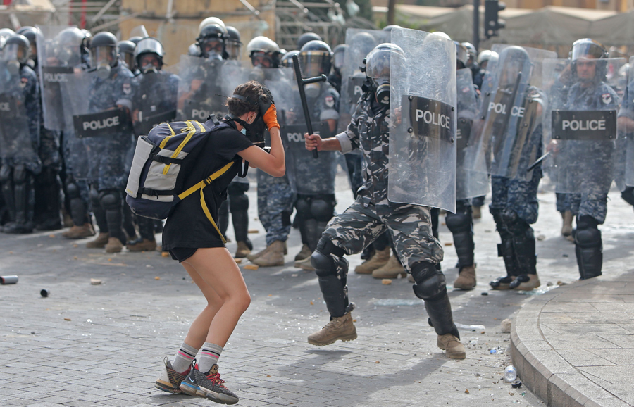 In pictures: Grief gives way to rage as Beirut protesters demand revenge