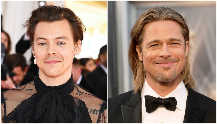Brad Pitt quashes claims of him signing a film next to Harry Styles Brad Pitt quashes claims of him signing a film next to Harry Styles