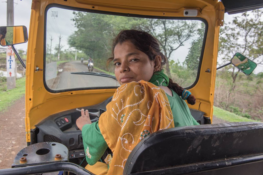 Rickshaw warriors: Domestic abuse survivors riding to women's rescue in lockdown India