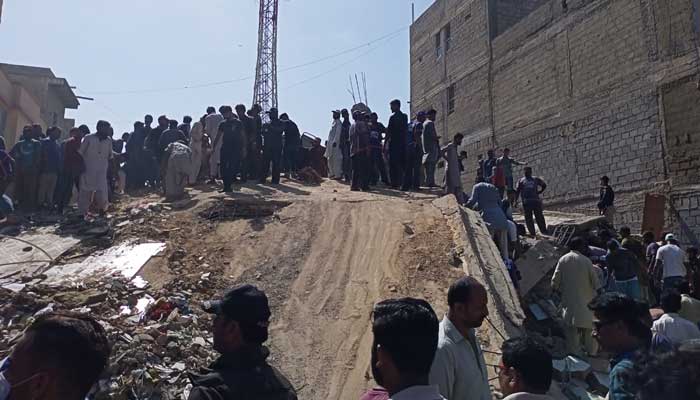Two killed, eight injured after multi-storey building collapses in Karachi's Korangi area