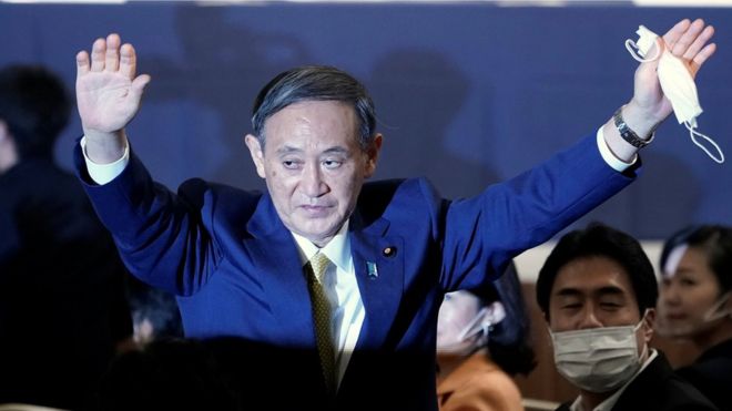 Japan governing party picks Yoshihide Suga as PM Abe's successor