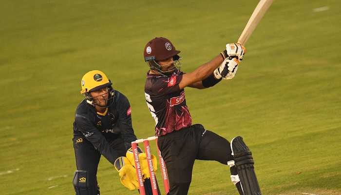 Pakistan's Babar Azam hits 'magnificent' 114 in Somerset T20 Blast