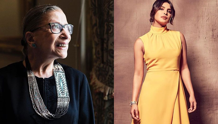 Priyanka Chopra pays heartfelt tribute to Justice Ruth Bader Ginsburg