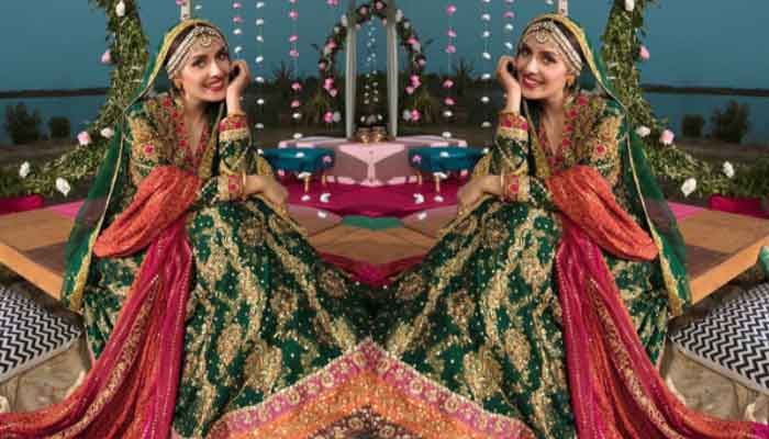 Ayeza khan mehndi clearance dress