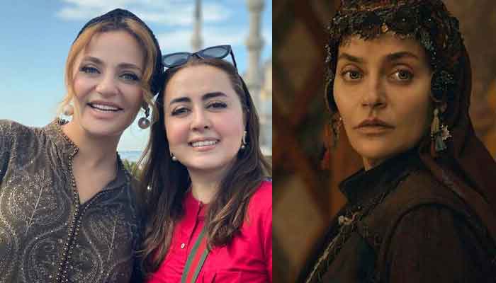 Pakistani designer Maria B meets Selcan Hatun from 'Dirilis:Ertugrul' in Turkey