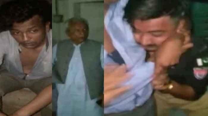 Nehal Hashmi's family, police scuffle in Karachi  Nehal Hashmi's family, police scuffle in Karachi