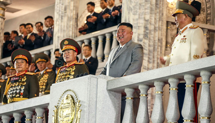  North Korea's maskless troops defy coronavirus threat with giant military parade