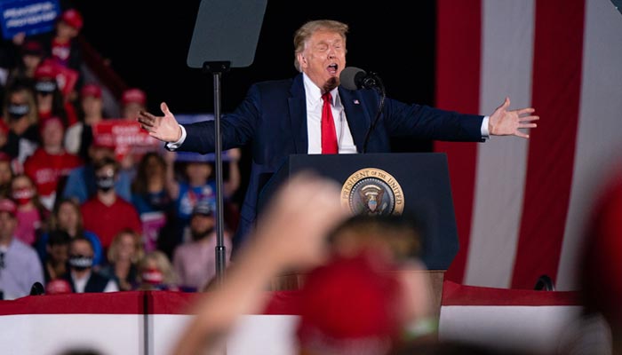 US election 2020: President Trump's joke of leaving America fires back