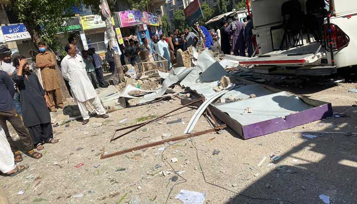 Five killed, 28 injured in blast at Maskan Chowrangi in Karachi's Gulshan-e-Iqbal area