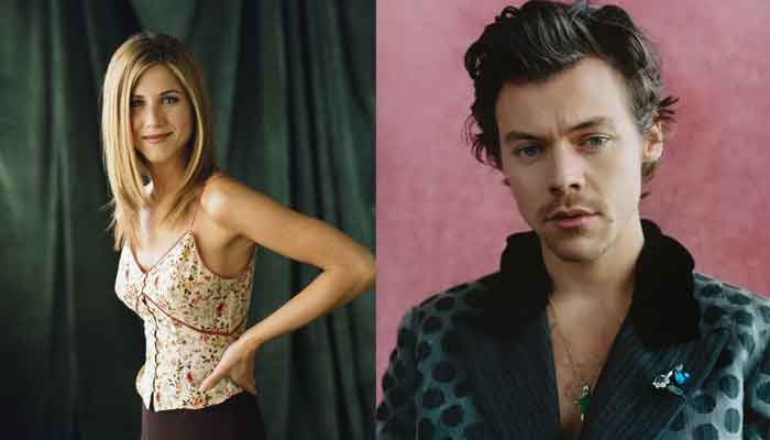 Harry Styles seen wearing iconic shirt of Jennifer Aniston