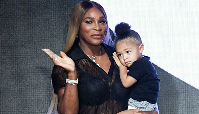 Serena Williams gets daughter Olympia her very first tennis lessons
