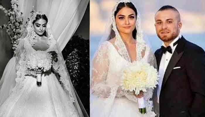 'Ertugrul' star Esra Bilgic's wedding pictures at a glance: Actress was all smiles on her big day