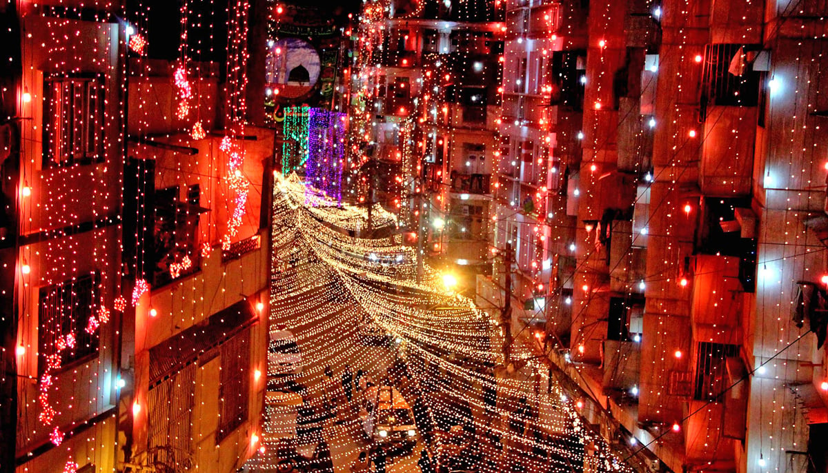 In pictures: Adorned with lights, Pakistan's streets come alive on Eid Milad un Nabi