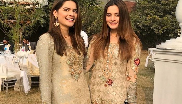 Minal Khan celebrates birthday month with twin sister Aiman Khan