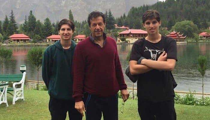 See PM Imran Khan pose with sons in this 2016 Gilgit Baltistan photo