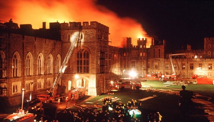 Royal disaster: When Windsor Castle went up in flames after massive fire broke out