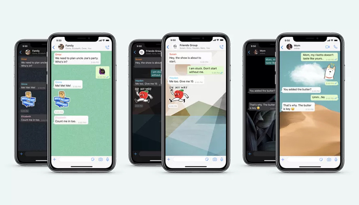 WhatsApp's latest iOS update allows users to assign wallpapers to different chats