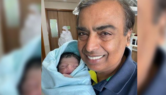 Indian business tycoon Mukesh Ambani becomes grandfather to a baby boy