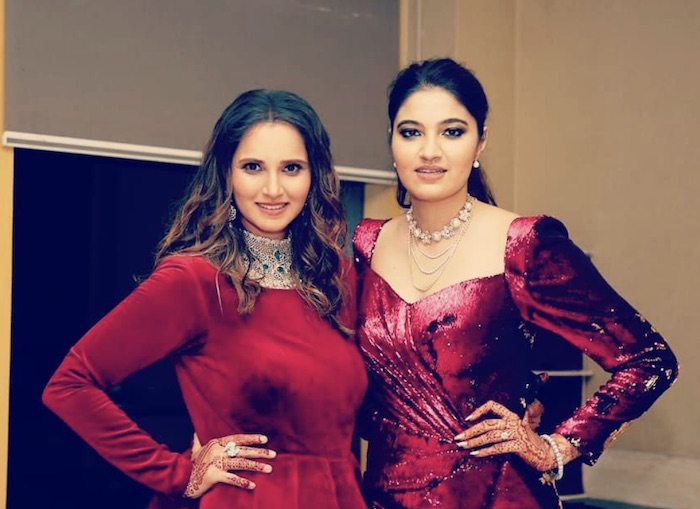 Favourite Humans Sania Mirza Wishes Sister Anam On Her Wedding Anniversary Makeup was by manzoor khan. sania mirza wishes sister anam on her