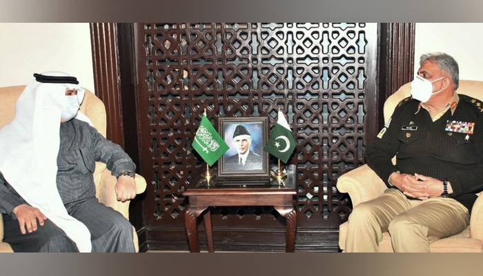 Gen Bajwa meets Saudi Ambassador, High Commissioner of Sri Lanka