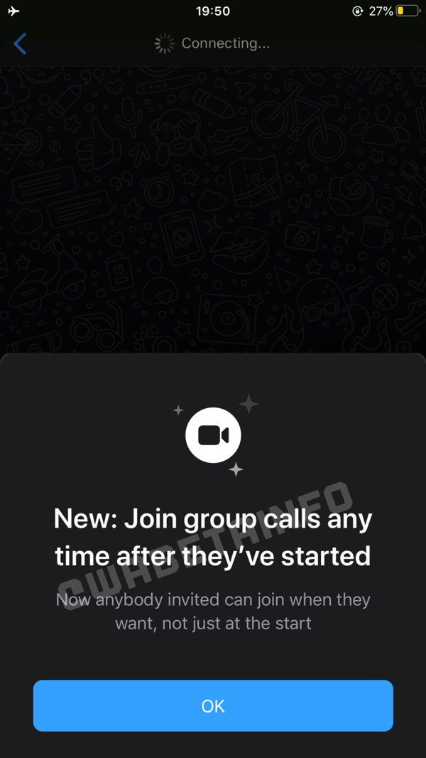 WhatsApp group call update