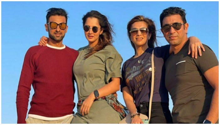 Couples Shot Shoaib Malik Sania Mirza Spotted With Azhar Mahmood And Family In Dubai