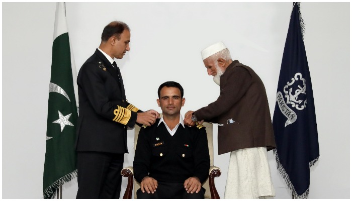 Navy chief confers honorary rank of lieutenant on cricketer Fakhar Zaman