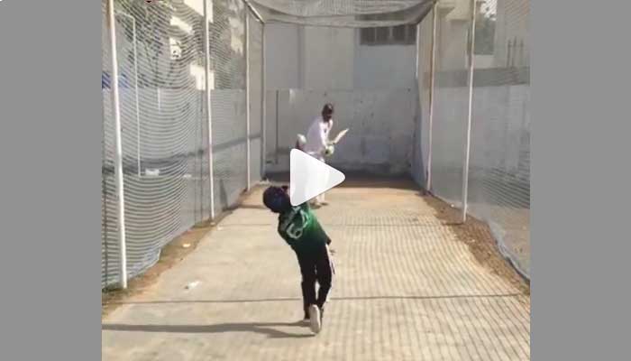 WATCH: Sarfaraz Jr wows team with full length deliveries in practice nets