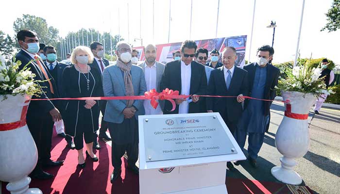 PM Imran Khan attends MG Motors UK launch in Islamabad