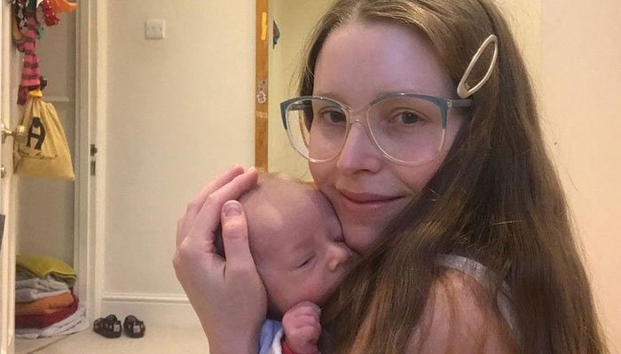 Harry Potter star Jessie Cave says her newborn son is back home after Covid diagnosis