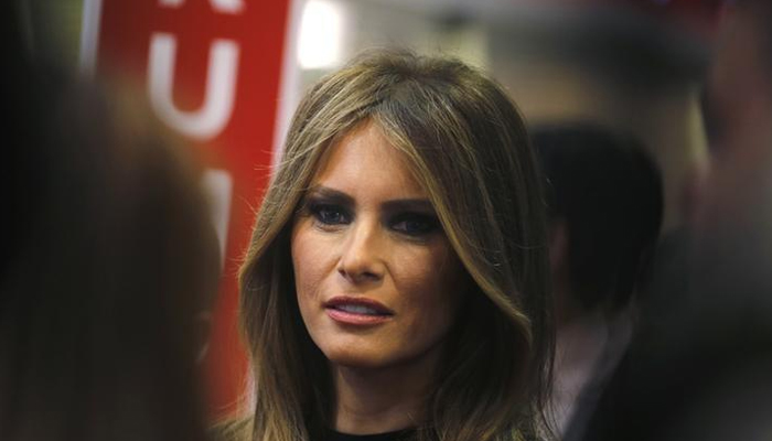 Melania Trump out of sight as her husband's presidency comes to an end