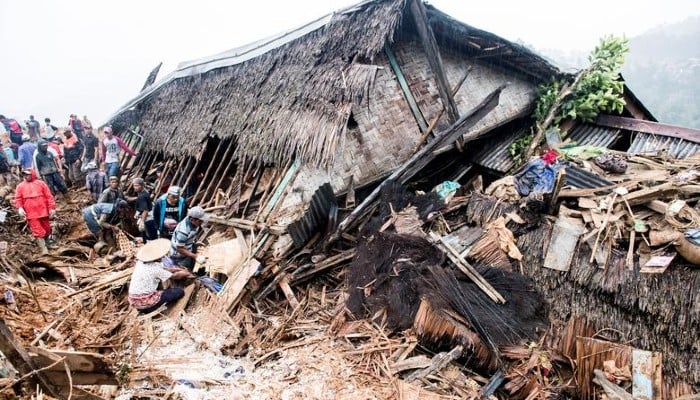 Landslides kill at least 12 people in Indonesia