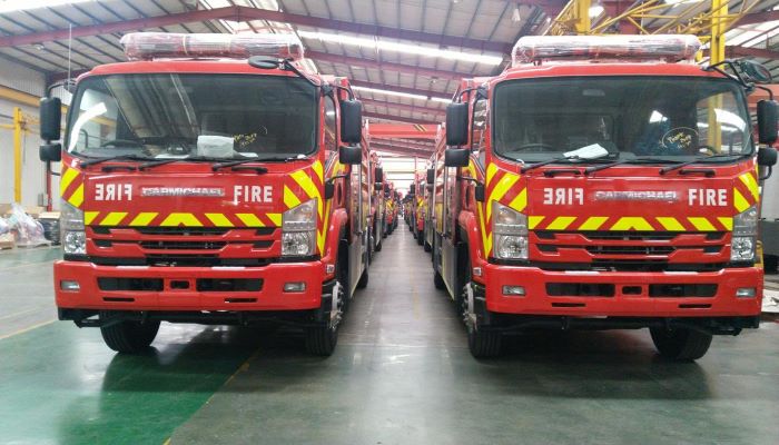As promised, federal government gives Karachi 50 new fire engines
