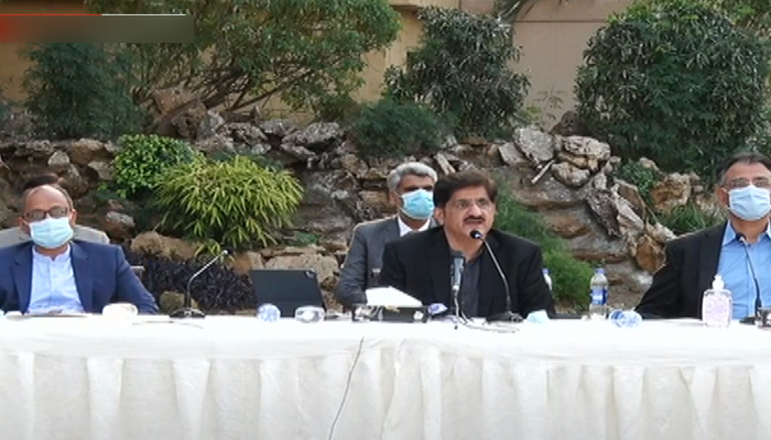 In Karachi presser, Asad Umar says collaboration on development works necessary