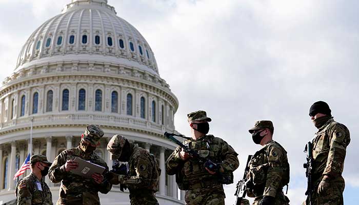 Law enforcers outnumber protestors in US capitols