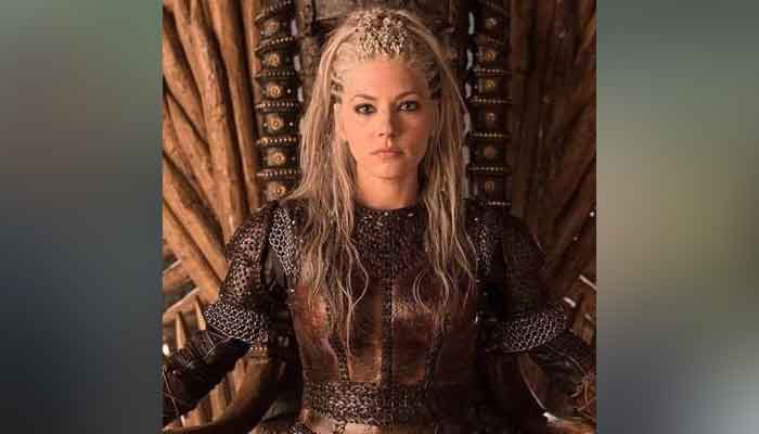 'Vikings' Lagertha celebrates 'The Marksman' success 
