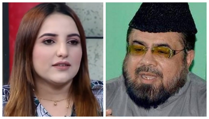 Hareem Shah assaults Mufti Qavi over 'inappropriate statements'